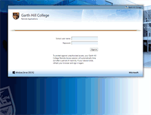 Tablet Screenshot of citrix.garthhillcollege.com