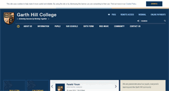 Desktop Screenshot of garthhillcollege.com