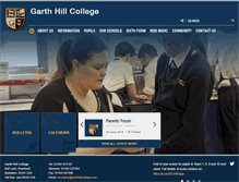 Tablet Screenshot of garthhillcollege.com